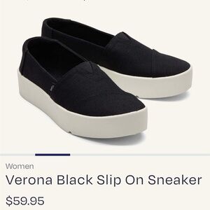 Tom’s Verona Slip on sneaker, size 7.5